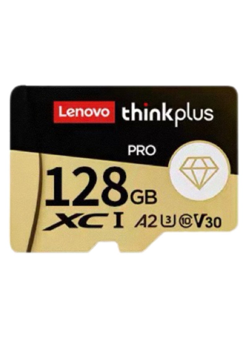 Lenovo thinkplus Platinum Edition 128GB U3 High-Speed TF Card, 130MB/s Read Speed, Universal Memory Card for Surveillance, Dash Cam, Mobile Phone, Drone 128 GB - Image 1