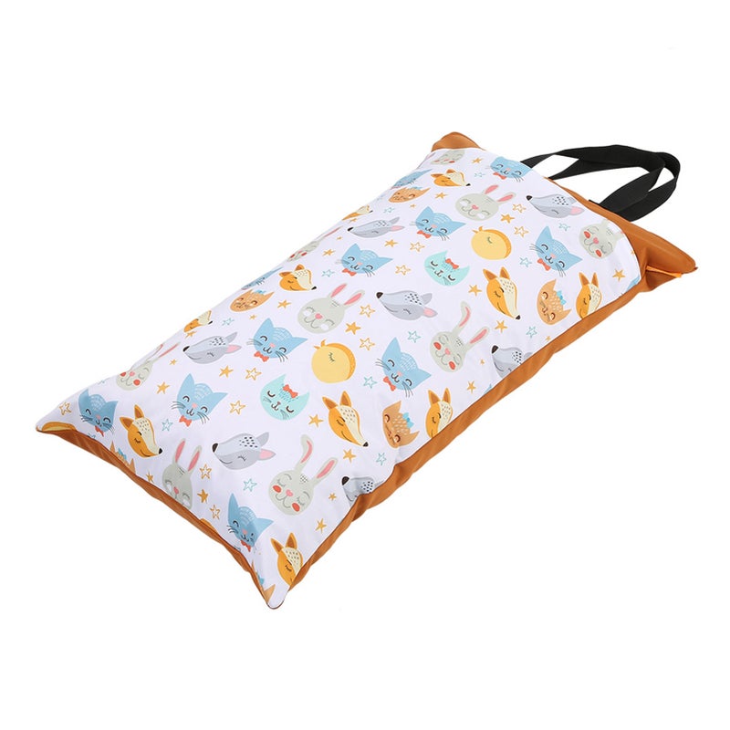 Large Hanging Wet/Dry Cloth Diaper Bag Waterproof Baby Inserts Nappy Laundry Storage Bag EF160 - Image 4