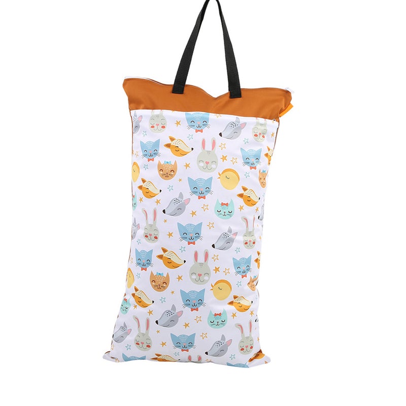 Large Hanging Wet/Dry Cloth Diaper Bag Waterproof Baby Inserts Nappy Laundry Storage Bag EF160 - Image 3