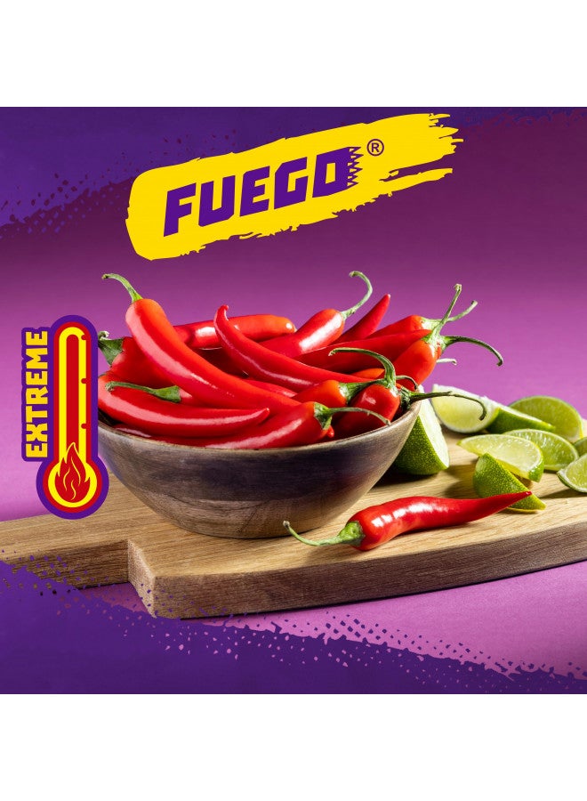 Taki's Takis Mini Fuego Rolled Spicy Tortilla Chips, Hot Chili Pepper Lime Flavored, Multipack 25 Individual Snack Packs, 1.23 Ounces Each, Net Weight of 30.75 Ounces - Image 1