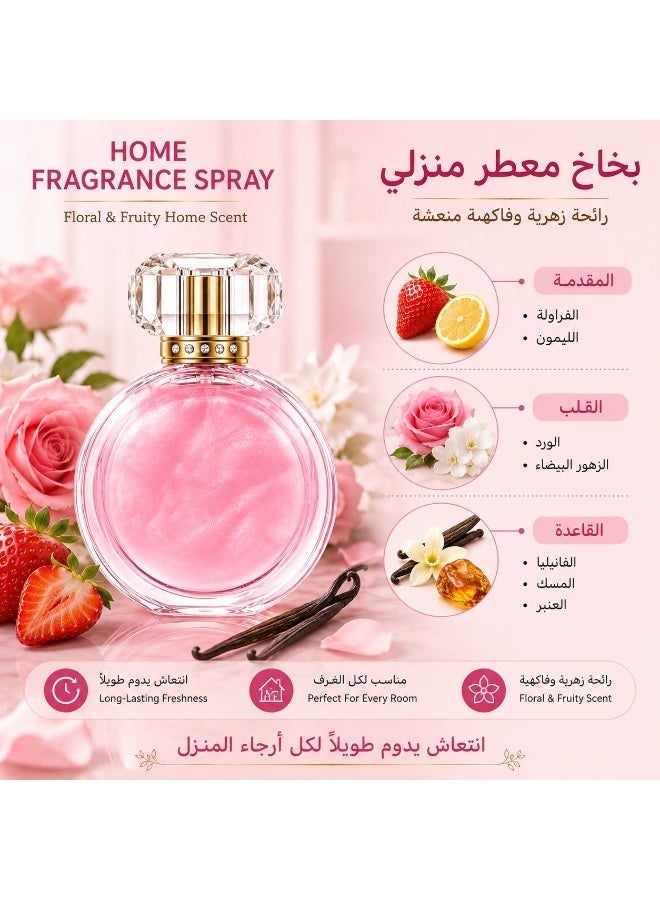 Floral & Fruity Home Fragrance Spray, Long Lasting Room Air Freshener, Home Scent Mist for Bedroom Living Room Bathroom, Perfect Gift Choice - Image 3