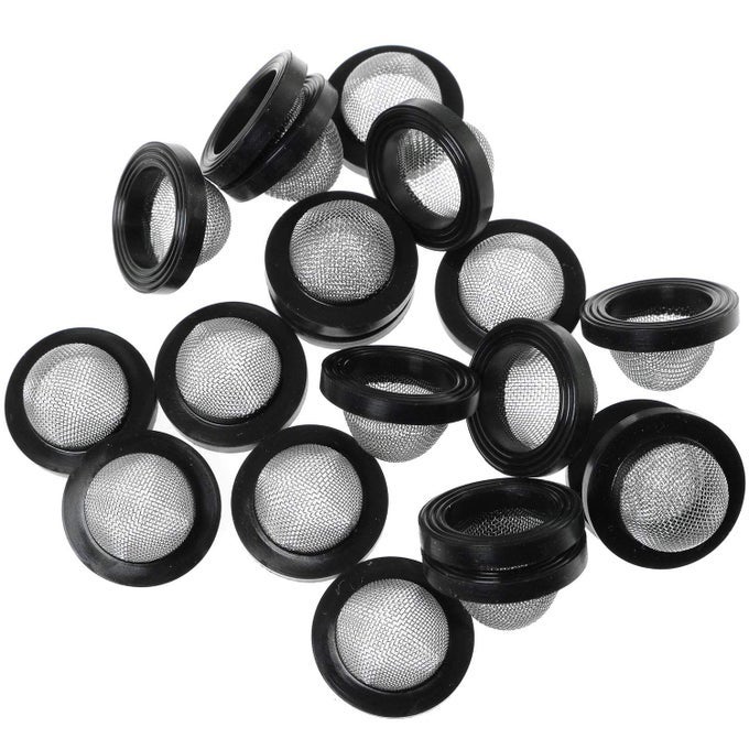 HOSE FILTER NET 20PCS SEAL O RING HOSE RUBBER WASHERS GASKETS WITH 304 STAINLESS STEEL 60 FILTER SCREEN FOR 12 INCH SHOWER HEAD