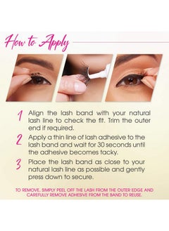 Andrea Flirty Strip False Lashes 185 Multi 4 Pairs  - Image 5