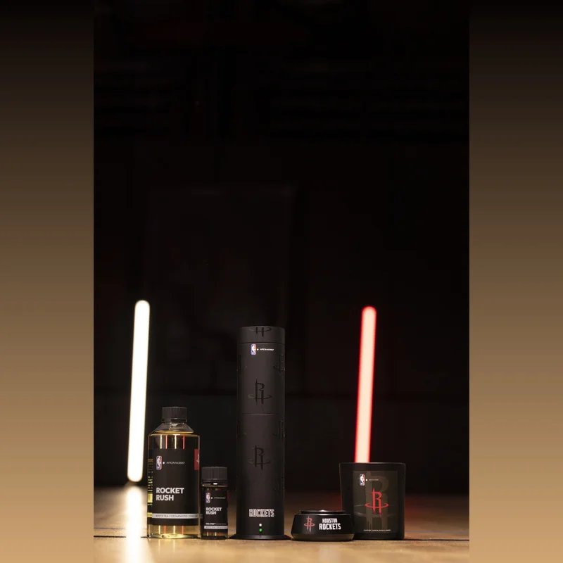 AROMA360 x NBA - Houston Rockets Luxury Portable Essential Oil Car Diffuser - Aromatherapy Oils Scent Car Diffuser - Auto On/Off Wireless Feature - Oil Not Included