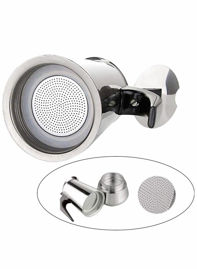 KASTWAVE صانعة الإسبريسو، وعاء موكا من الفولاذ المقاوم للصدأ، سهل التشغيل وسريع التنظيف، صانعة القهوة الإيطالية الكلاسيكية، وعاء موكا إكسبريس، مناسب لأجهزة الطهي بالحث، 300 مل (فنجان إسبريسو 50 مل) - Image 3