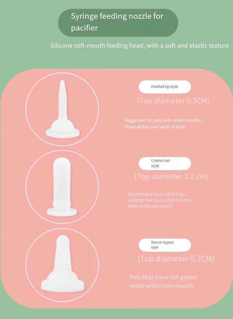 مجموعة تغذية الحيوانات الأليفة مع مزيج من الزجاجة والمحقنة، وحدة تغذية الأدوية للقطط الصغيرة والجراء لمنع الاختناق - Image 4