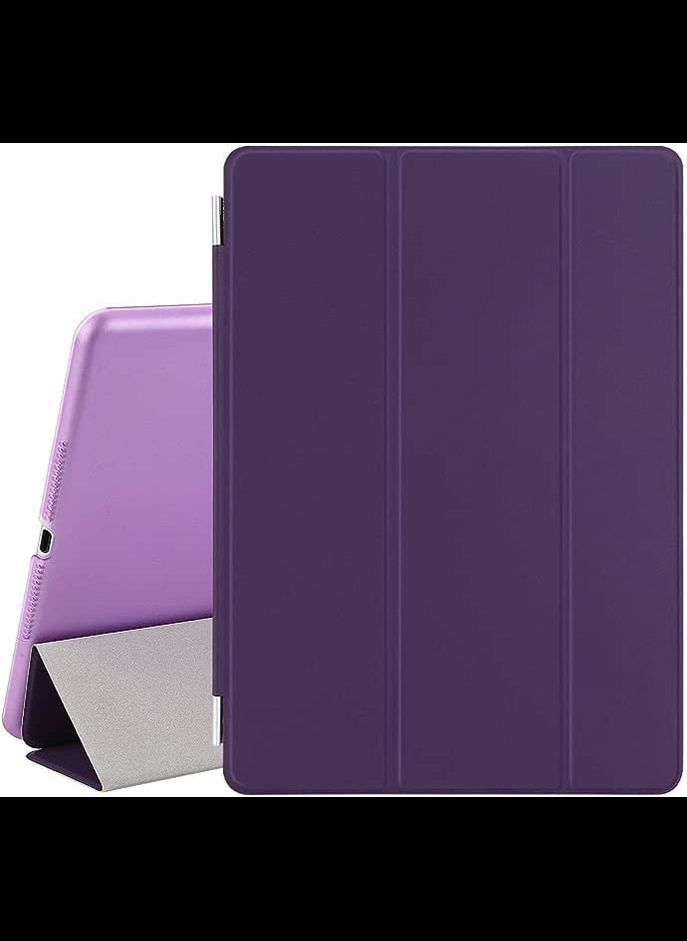 Magnetic Smart Cover Stand + Hard Back Case For Apple iPad Air + Stylus - Protects the Device - Purple