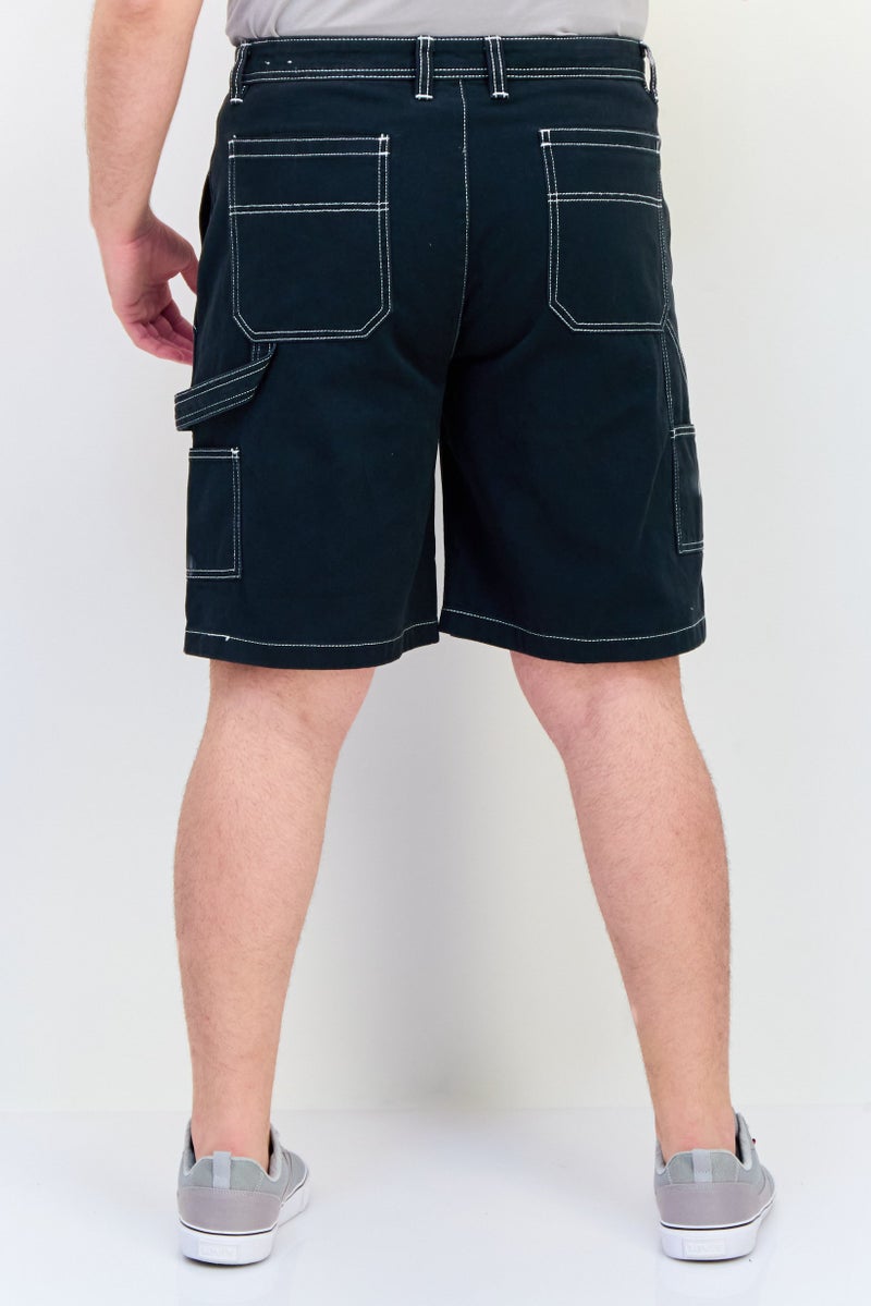 Celio شورتات كارجو دنيم عادية للرجال، لون أخضر داكن - Image 3