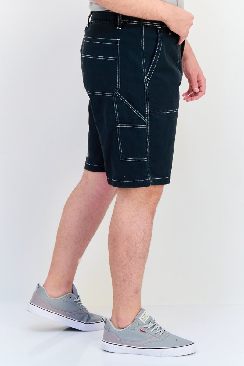 Celio شورتات كارجو دنيم عادية للرجال، لون أخضر داكن - Image 2