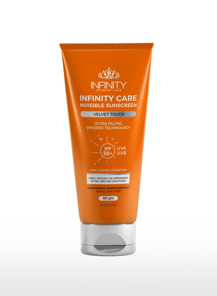 Infinity Care Invisible Velvet Touch SPF 50+ 60GM + Infinity Care Hydro Boost gel SPF 50+ Promopack - Image 2