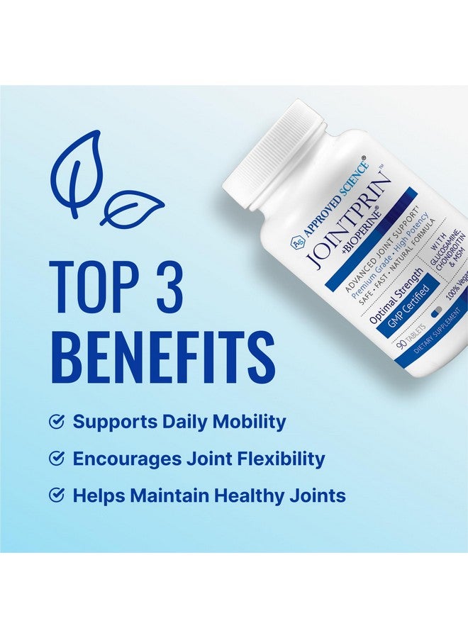 Approved Science مكمل دعم المفاصل من أبروويد ساينس - جلucosamine، MSM، كوندرويتين، كركم، بوسويليا، بايوبرين - إمداد لمدة 1 شهر - Image 3