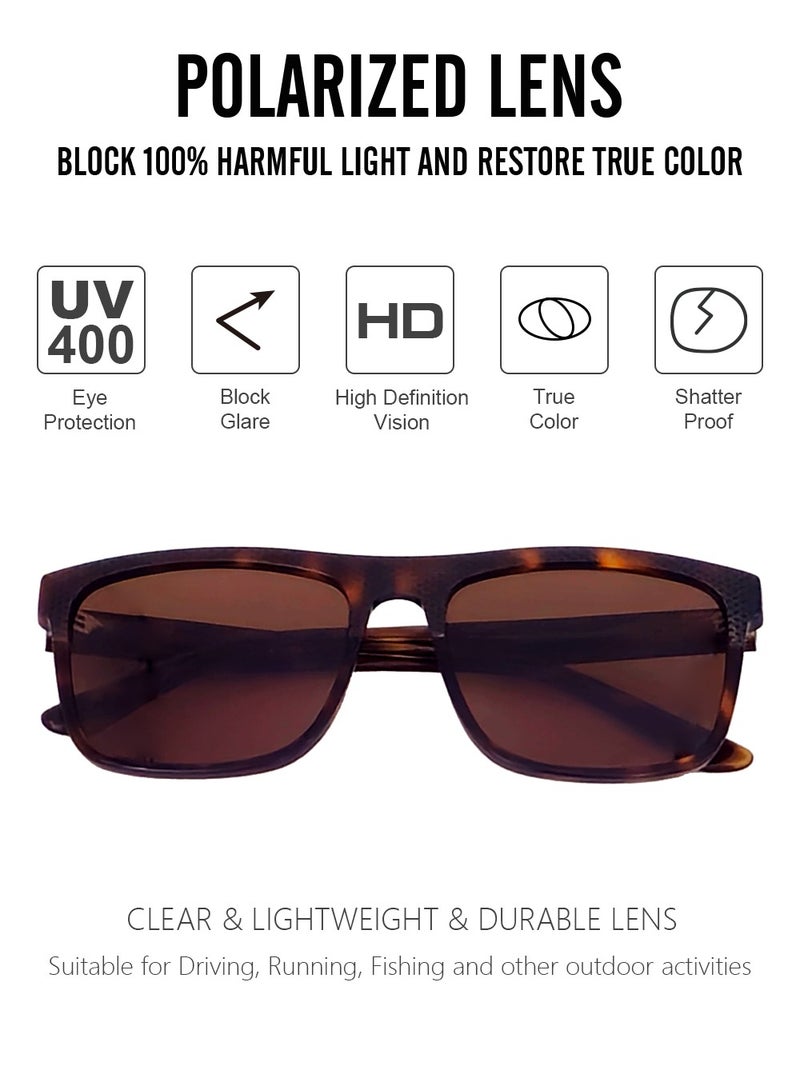 DLS Sunglasses for men and women - Oval Acetate Frame with UV protacted lenses multipurpose use (MS7016-C2) - Image 2