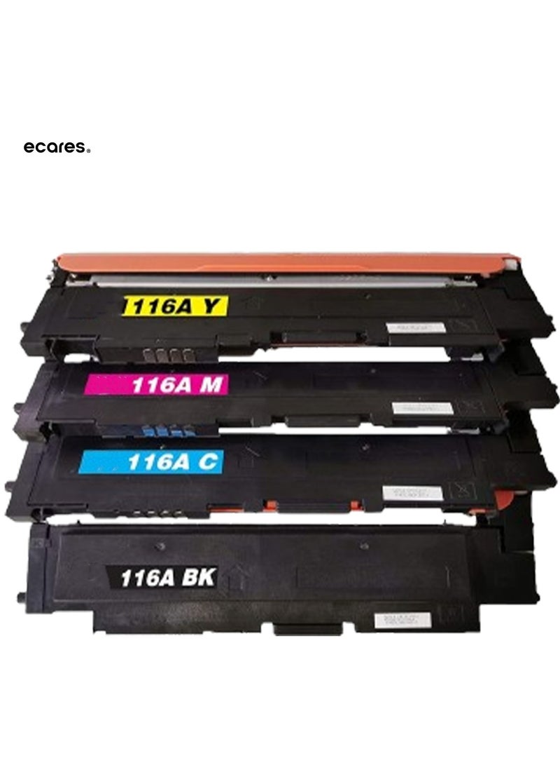 ECARES® 116A Compatible Toner Cartridge W2060A W2061A W2062A W2063A use for HP Color Laser MFP178nw 179fnw 150a 150w 150nw Printers (Multicolor) - Image 1