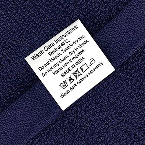 Wakefit Towels for Bath, Towels for Bath Large Size | 500 GSM | Bath Towel for Men/Women, Bathing Towel, Towels for Bath Women/Men, Terry 100% Cotton 1 Piece (Navy Blue) - Image 4