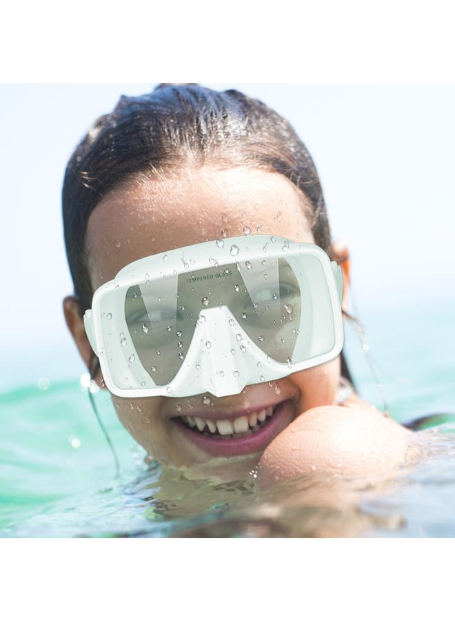 Portable Soft Goggles Diving Accessory Good Sealing for Snorkeling Swimming White
