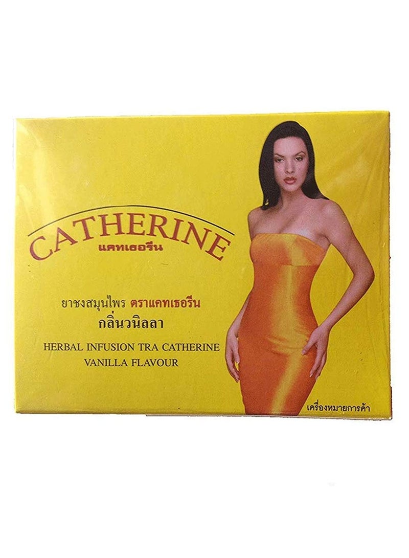 Catherine Herbal Infusion Slimming Diet Weight Loss Laxative Tea Vanilla, 32 Tea Bags