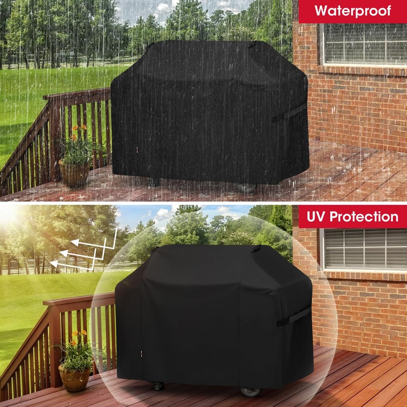 Unicook 65 Inch Grill Cover for Weber Genesis II 400 Series, 4 Burner BBQ Cover for Outdoor Grill, Heavy Duty Waterproof Fade Resistant, Compared to Weber 7131 - Image 4