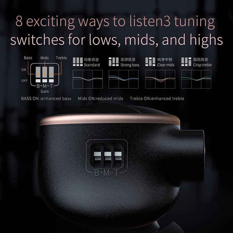 FiiO FIIO FH5s Hybrid in-Ear Monitors - Black - Image 4