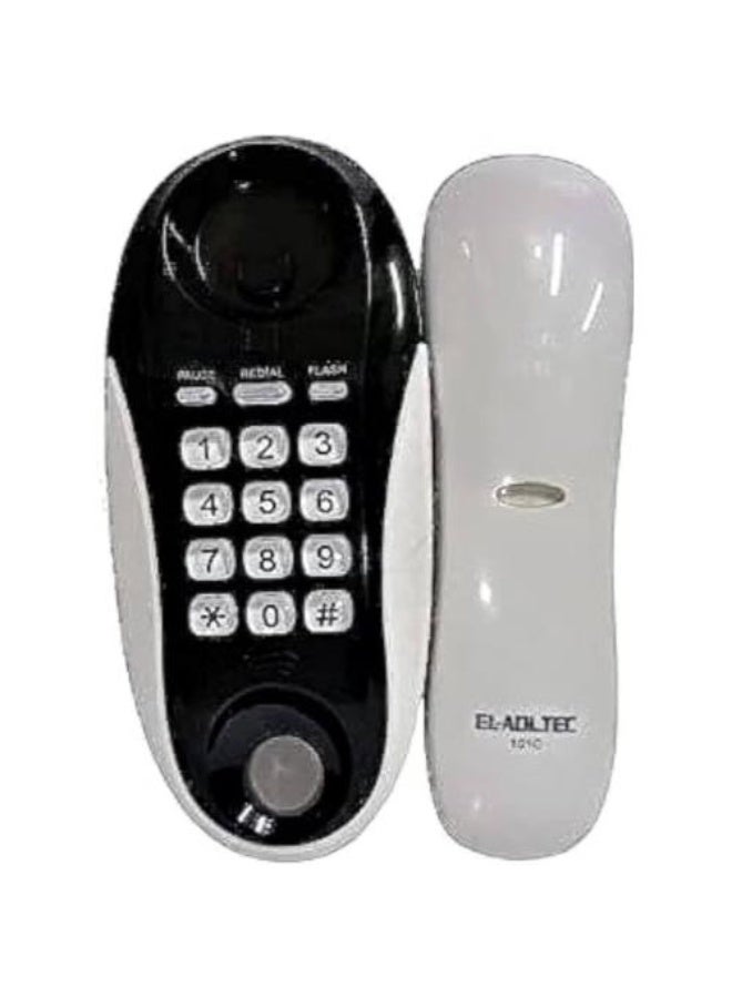 EL-Adl.Tec El Adl Tec Corded Landline Phone, White/Black - 101BE - Image 2