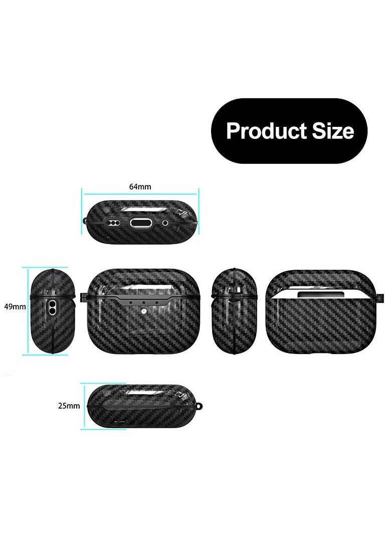 TWEGGON Airpod Pro 2 Carbon Fiber Case, Protective Carbon Fiber Case Cover for Apple Airpod Pro 2nd Generation  - Image 5