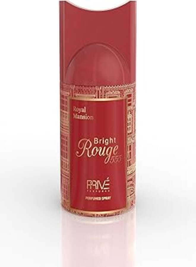 Prive Perfumed Spray Bright Rouge 555 For Women 250ml