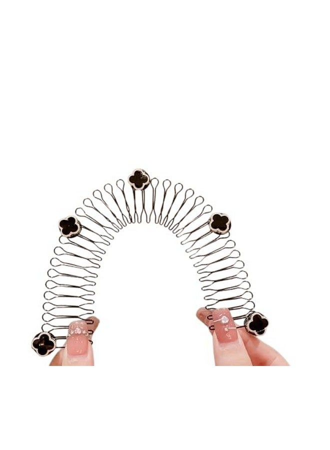 MRP ENTERPRISE U Shape Hair Finishing Fixer Comb,Invisible Hair Clip,Hair Finishing Fixer Comb Clip,Hair Combs for Women Accessories, Invisible Hair Holder (Multicolor-Pack Of 2) - Image 1