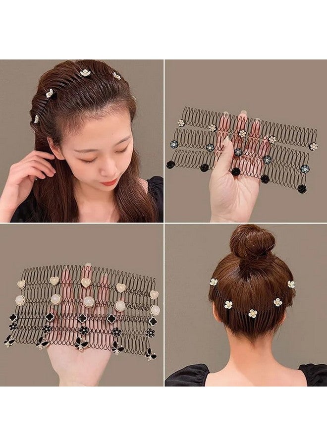 MRP ENTERPRISE U Shape Hair Finishing Fixer Comb,Invisible Hair Clip,Hair Finishing Fixer Comb Clip,Hair Combs for Women Accessories, Invisible Hair Holder (Multicolor-Pack Of 2) - Image 4