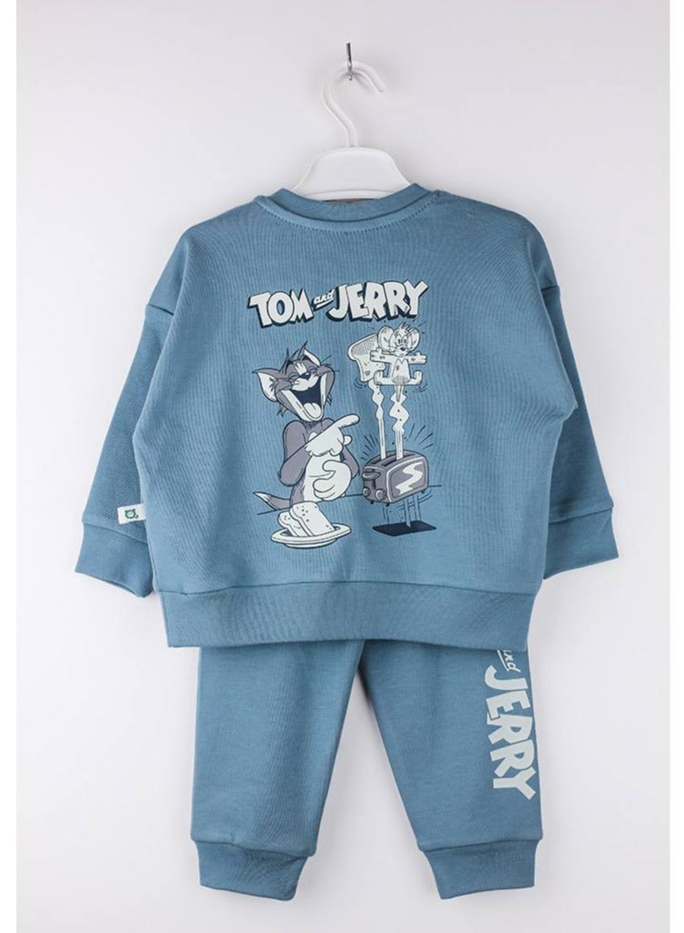 Katjie Tom and Jerry Cotton Sweatshirt and Jogger Set, Casual Wear  - Image 2