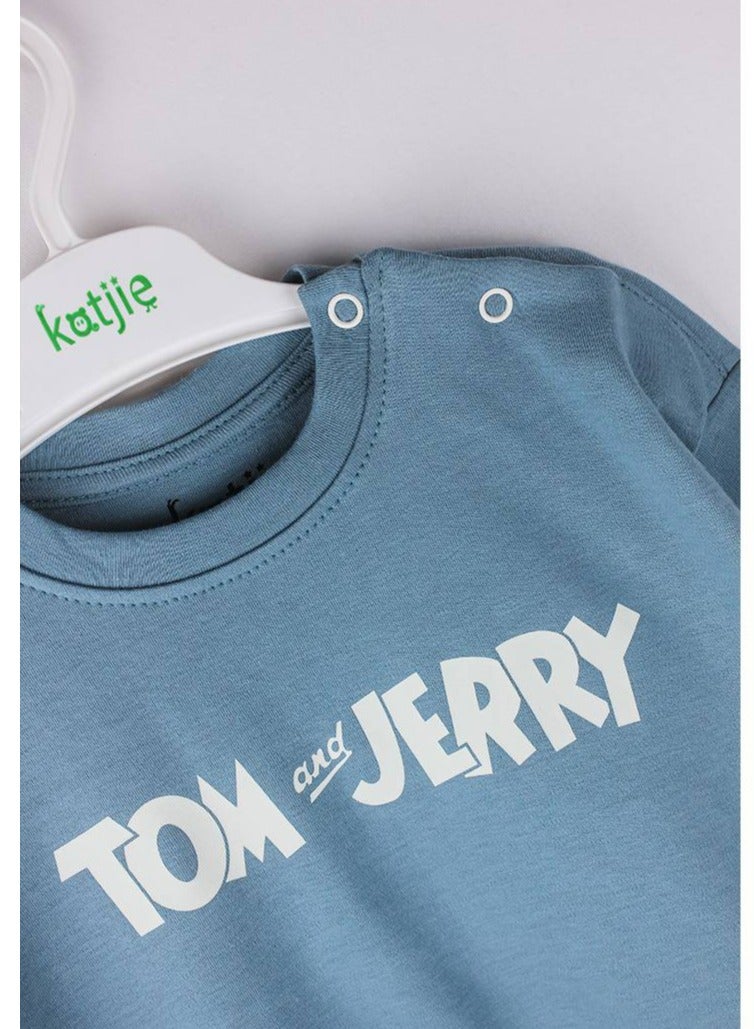 Katjie Tom and Jerry Cotton Sweatshirt and Jogger Set, Casual Wear  - Image 3