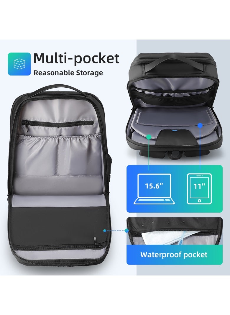 MARK RYDEN - MARK RYDEN 9000 Anti-thief Lightweight backpack fits for 15.6″ Laptop & 11″ iPad with USB port - Image 1