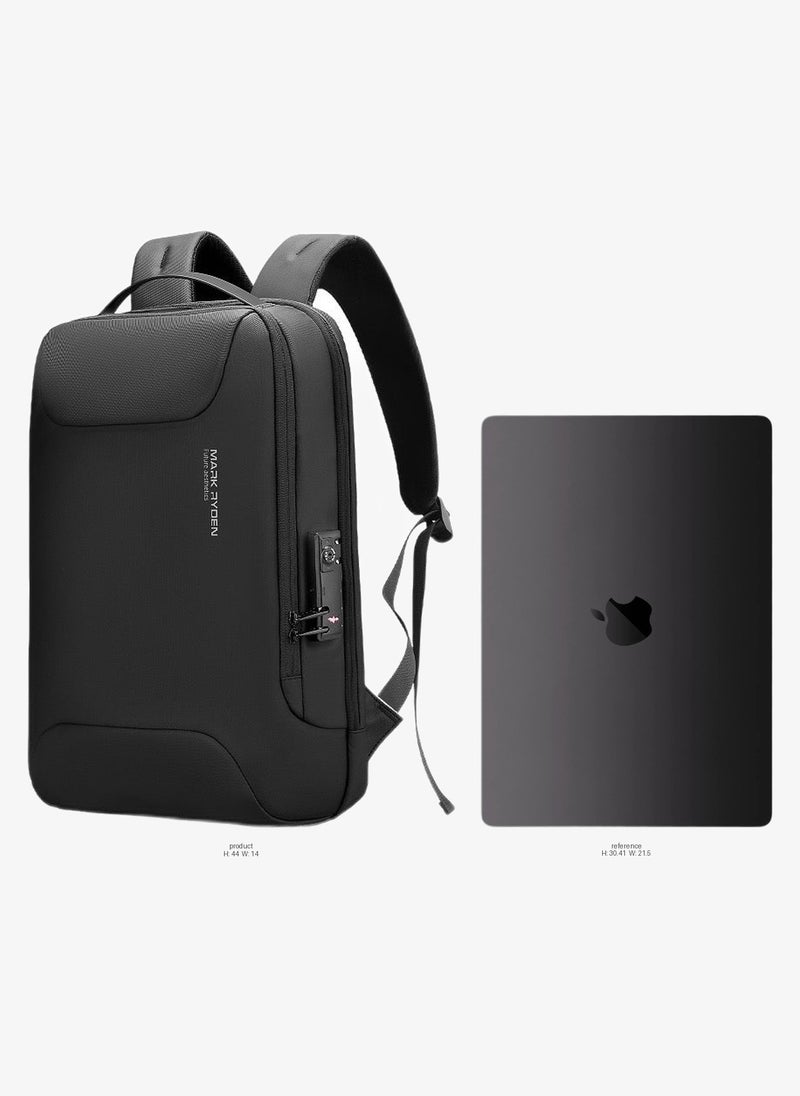 MARK RYDEN 9000 Anti-thief Lightweight backpack fits for 15.6â€³ Laptop & 11â€³ iPad with USB port - Image 2