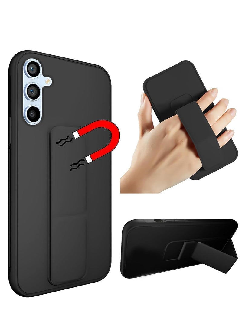 Houmt Samsung Galaxy A55 Back Stand Case Magnetic Car Mount Holder Kickstand Cover For Galaxy A55 with Wrist Strap Shockproof Full Protection Case for Samsung Galaxy A55 5G 6.6-inch - Image 1