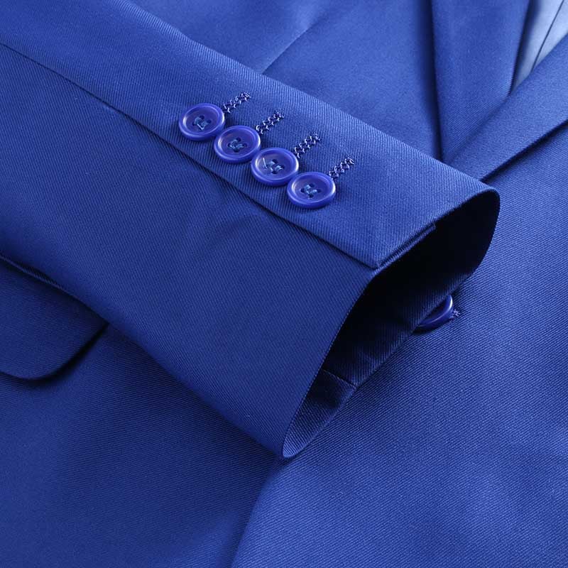 Autumn Long-Term Export Promotion Of Men'S Plus-Size Two-Piece Suit With Double-Breasted Solid Color Stand For - Image 5