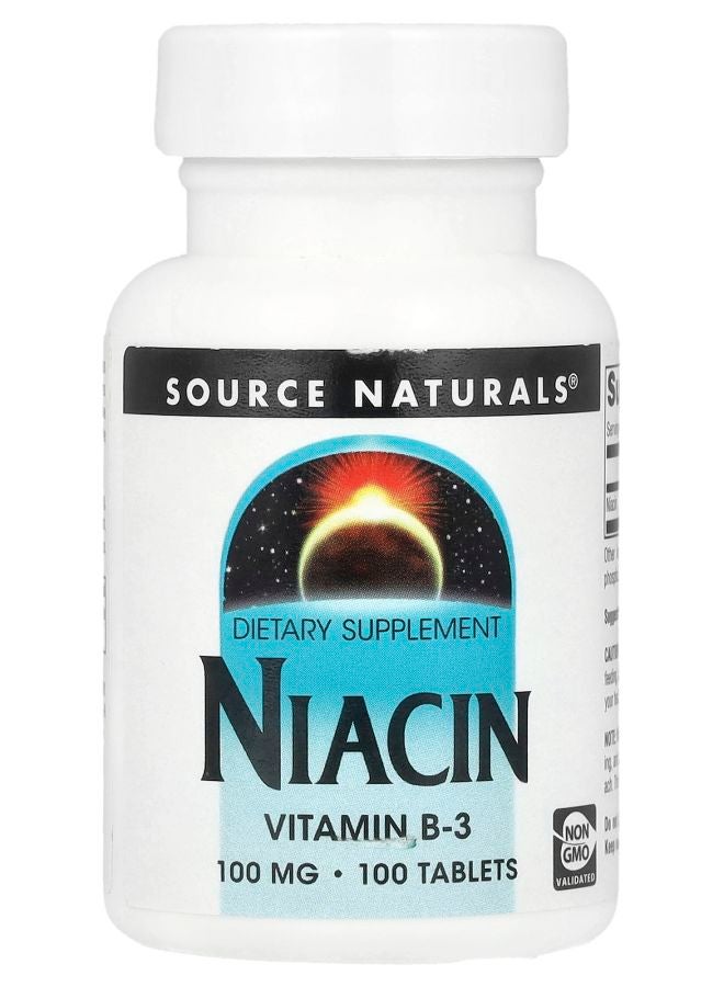 Niacin 100 mg 100 Tablets