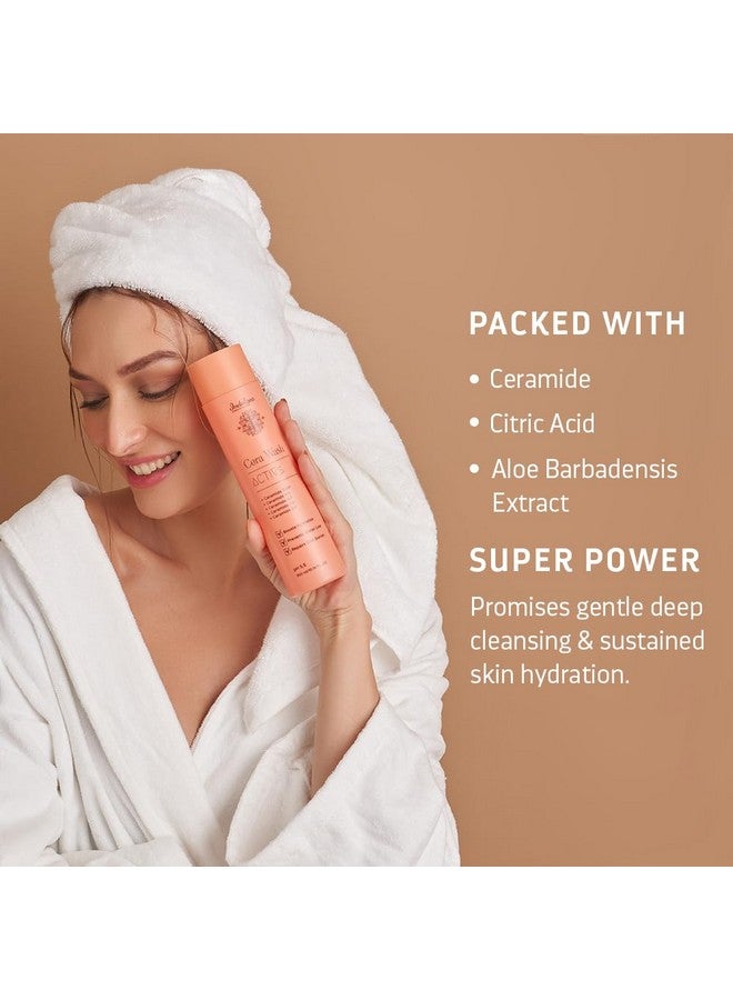 أساسيات إندوليجو غسول الجسم سيراميد، غسول سيراميد، خفيف الوزن، يقلل من جفاف العد الوردي وحروق الشمس، يرطب البشرة وينظفها بعمق، جل استحمام عضوي 100% للرجال والنساء، 300 مل - Image 2