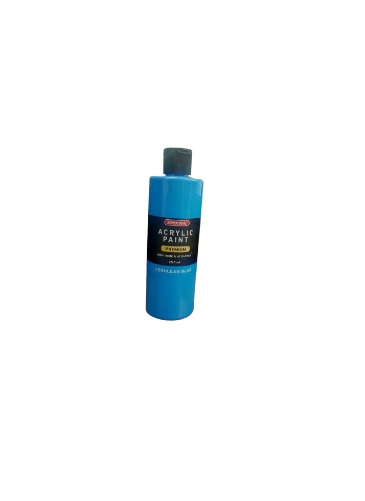SUPER DEAL Super Deal Acrylic paint Premium Cerulean Blue 250ml  - Image 1