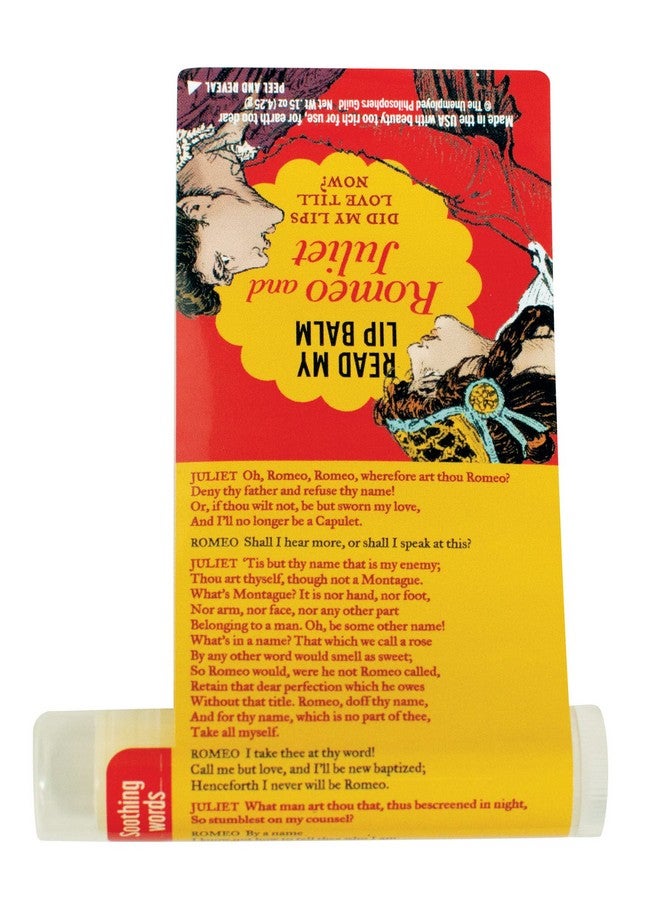 ذي أن إمبلويد فيلوسوفرز جيلد اقرأ مرطب الشفاه ماي ليبس النص الكامل لمشهد الشرفة روميو وجولييت تحت الملصق بنكهة الكمثرى ولم يتم الإساءة إلى الحيوانات في تصنيعه وصُنع في الولايات المتحدة الأمريكية من مكونات طبيعية ومستوردة. - Image 5