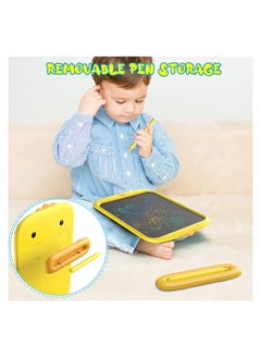 KASTWAVE KASTWAVE LCD Writing Tablet 10 Inch Kids Drawing Pad, Colorful Screen Doodle Board for Toddlers, Traveling Gift Toys for 3..7 Year Old Boys Girls Preschool Birthday Gift Age 3..7 (Yellow)  - Image 4
