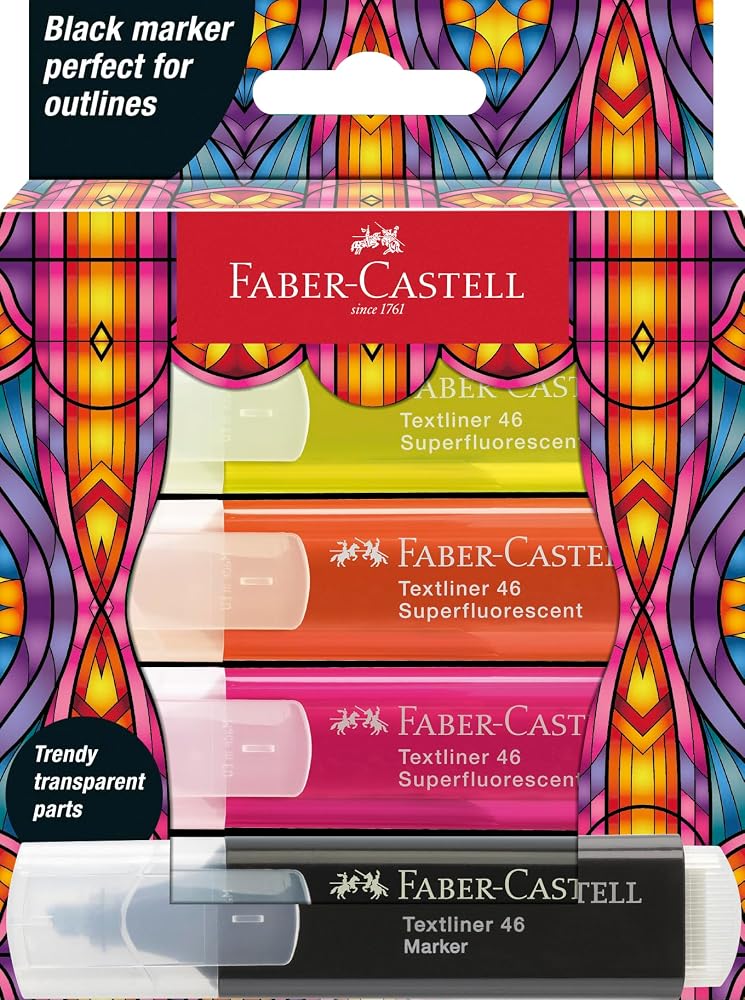 فابير كاستل مجموعة ملونات تحديد النصوص من فابر-كاستيل (Faber-Castell) رقم 154656، تحتوي على 10 أقلام تحديد نصوص بالألوان الباستيل، لون البنفسجي الفاتح - Image 4