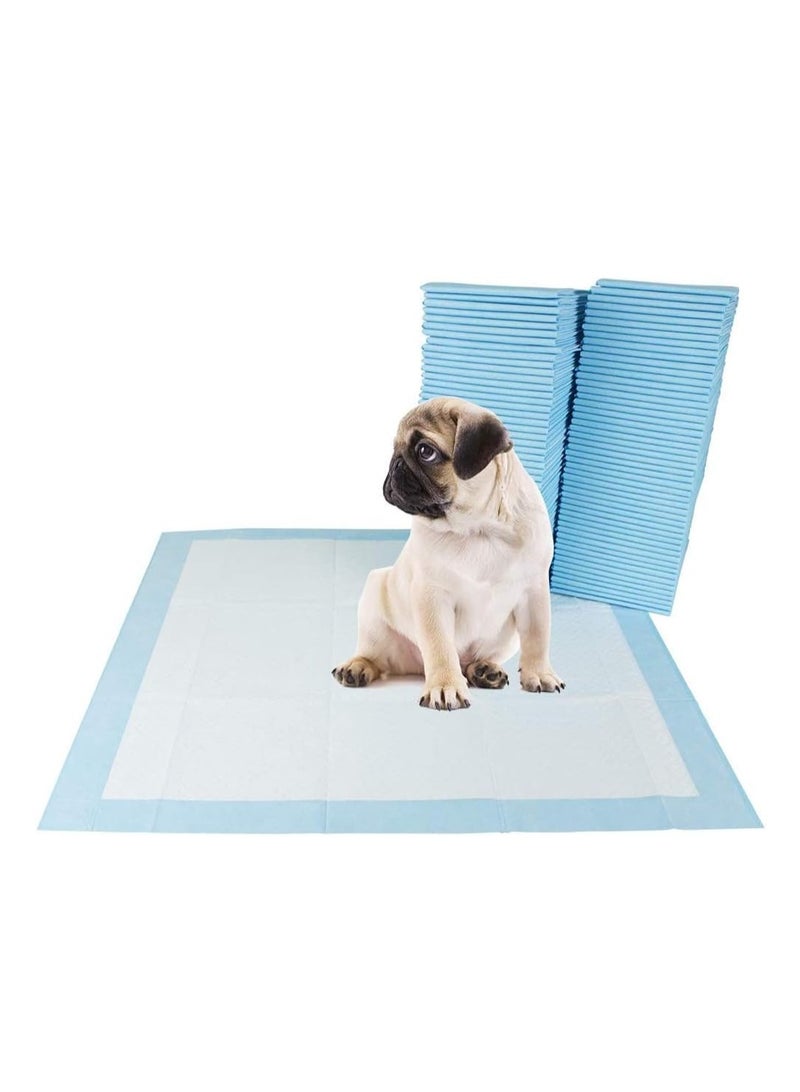 تايكوم وسادات تدريب الكلاب والجراء، عبوة من 100 قطعة، وسادات بول للكلاب للاستخدام مرة واحدة، فائقة الامتصاص ومقاومة للتسرب، وسادات سفلية للحيوانات الأليفة تجف بسرعة، وسادة بول للكلاب والقطط والأرانب أو الحيوانات الأليفة الأخرى للتدريب المنزلي، 33 × 45 سم. - Image 1