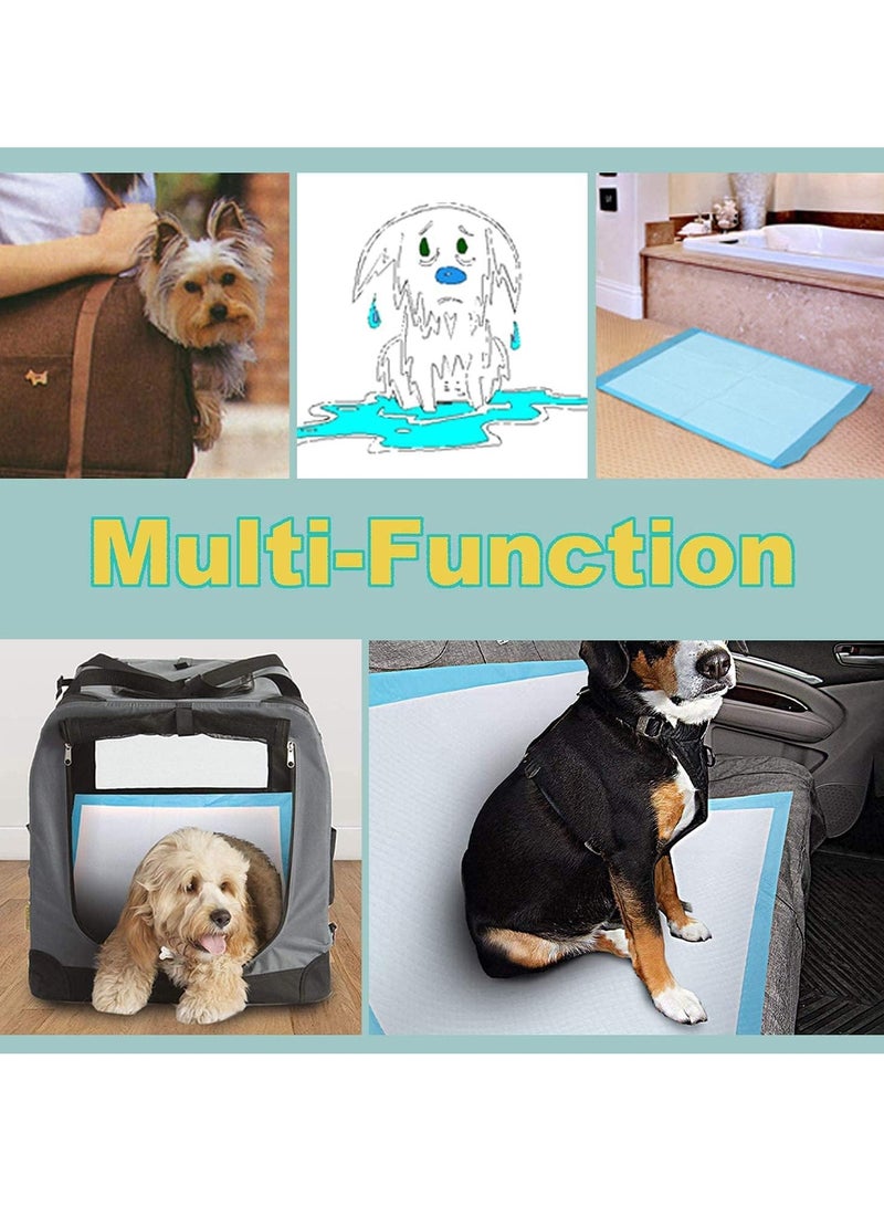 تايكوم وسادات تدريب الكلاب والجراء، عبوة من 100 قطعة، وسادات بول للكلاب للاستخدام مرة واحدة، فائقة الامتصاص ومقاومة للتسرب، وسادات سفلية للحيوانات الأليفة تجف بسرعة، وسادة بول للكلاب والقطط والأرانب أو الحيوانات الأليفة الأخرى للتدريب المنزلي، 33 × 45 سم. - Image 4