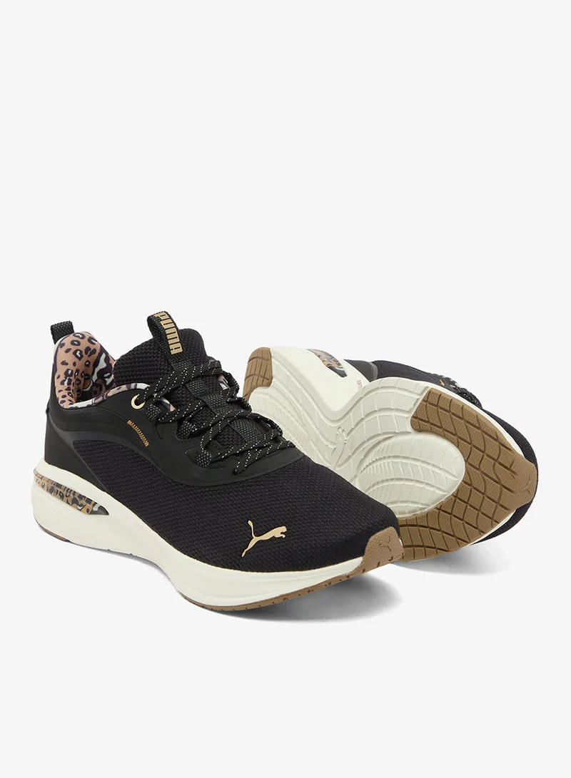 Puma PUMA Black-Soft Taupe-PUMA Gold Softride Charm Animal for Women | Best Price UAE