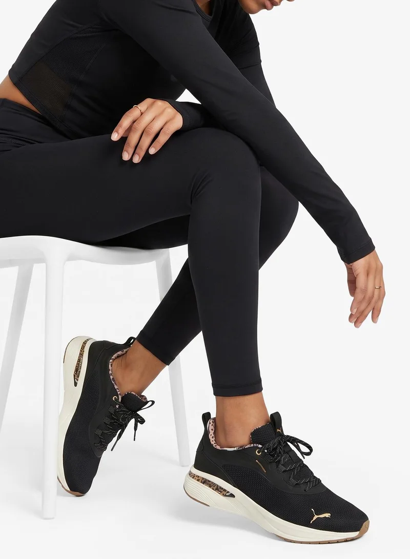 Puma PUMA Black-Soft Taupe-PUMA Gold Softride Charm Animal for Women | Best Price UAE