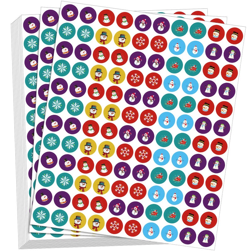 Eaasty 3000 Pcs Winter Christmas Snowflake Stickers Bulk for Kids Holiday Party Classroom Assortment Mini Stickers for Home SchoolWinter - Image 2