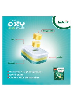 ludwik All In One Dishawsher Tabs Mint 14 Pcs  - Image 2