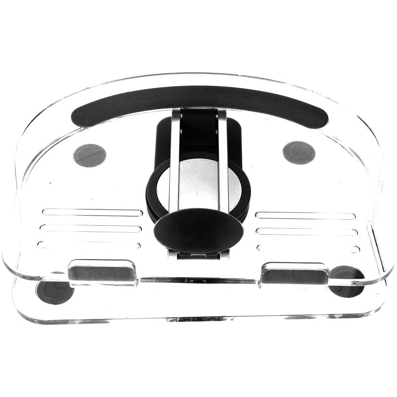 Foldable Tablet Stand Rotatable Non Slip Desktop Holder For Home Office Kitchen Black - Image 2