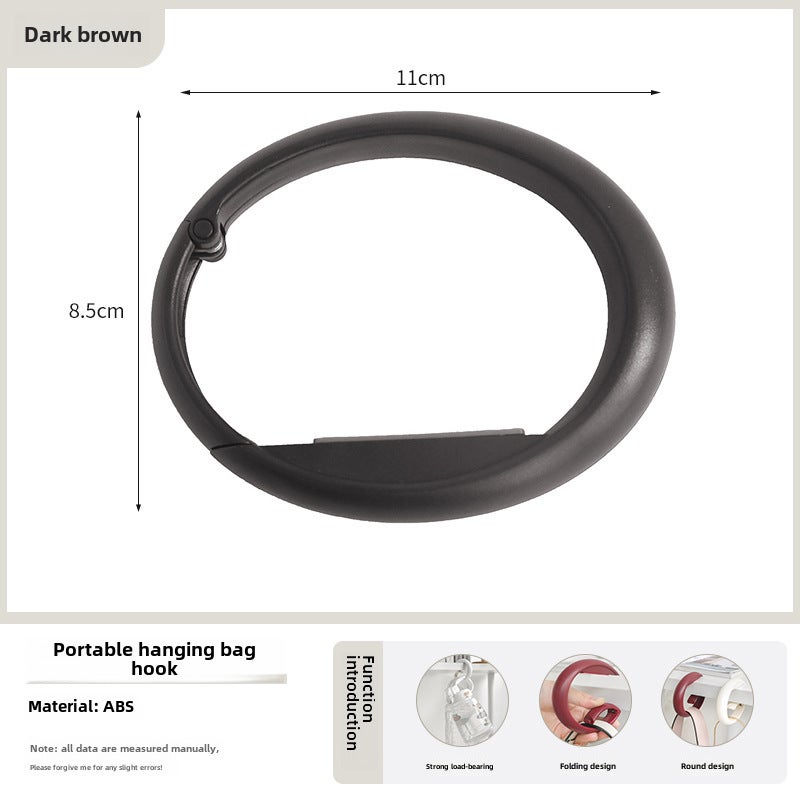 No-Drill Student Backpack Hanger Dark Curry 