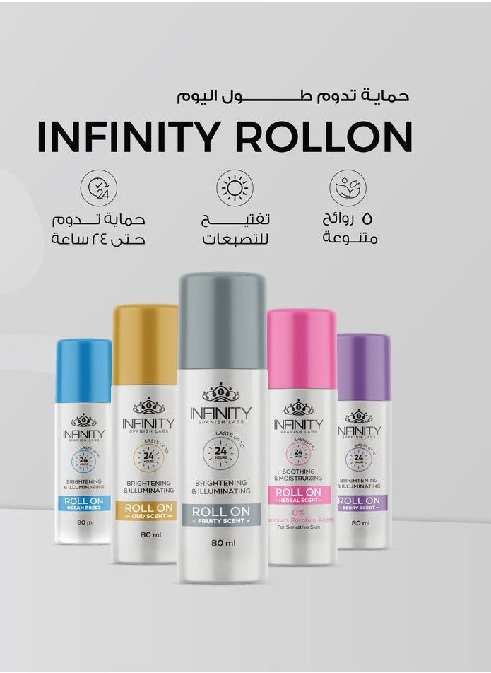 Infinity - Infinity Roll On  Soothing Moisturizing Herbal Scent 80Ml - Image 1
