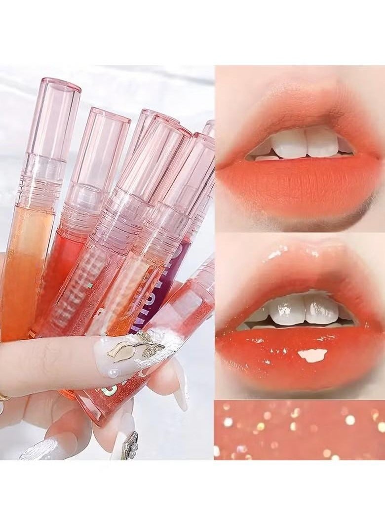 أوريتي لمعان الشفاه ، الملمس لامع الماء ، زيت الشفاه الشفاف مثل الزجاج ، لمعان الشفاه المرطب ، أحمر الشفاه الطبقي لون صقيل الشفاه 1 - Image 2