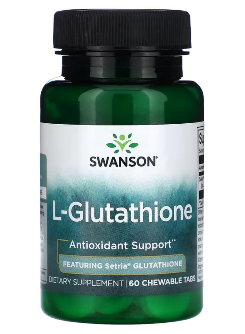 Swanson, L-Glutathione, 50 mg, 60 Chewable Tablets